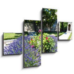 Obraz 4D tydln - 120 x 90 cm F_IB53384066 - garden in Les Baux de-Provence, Provence, France - zahrada v Les Baux de