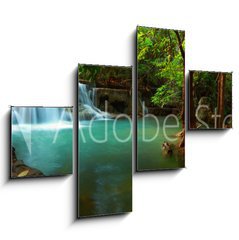 Obraz 4D tydln - 120 x 90 cm F_IB54325647 - Huay mae kamin waterfall - Huay mae kamin vodopd