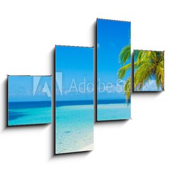 Obraz 4D tydln - 120 x 90 cm F_IB56105432 - Traum Insel in der Karibik