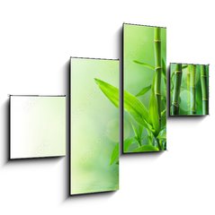 Obraz 4D tydln - 120 x 90 cm F_IB58926337 - bamboo stalks on water