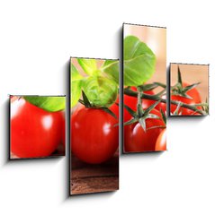Obraz 4D tydln - 120 x 90 cm F_IB59524463 - Bunch of red tomatoes - Banda ervench rajat