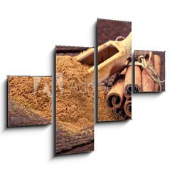 Obraz   Cinnamon sticks and cinnamon powder, 120 x 90 cm