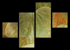 Obraz 4D tydln - 120 x 90 cm F_IB5989441 - background from natural leafs