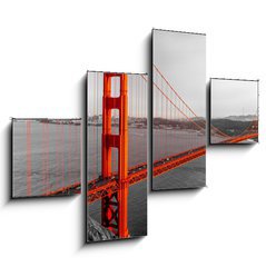 Obraz 4D tydln - 120 x 90 cm F_IB61030052 - Golden Gate, San Francisco, California, USA.