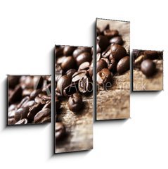 Obraz 4D tydln - 120 x 90 cm F_IB62551378 - Coffee on Wood