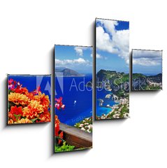 Obraz 4D tydln - 120 x 90 cm F_IB62746100 - beautiful Capri island - Italian travel series