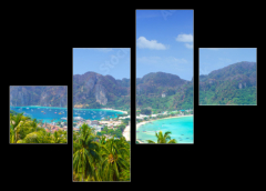 Obraz 4D tydln - 120 x 90 cm F_IB63161096 - Panorama of Phi phi island, Krabi, Southern of Thailand.
