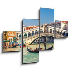 Obraz 4D tydln - 120 x 90 cm F_IB63839278 - Rialto Bridge in Venice
