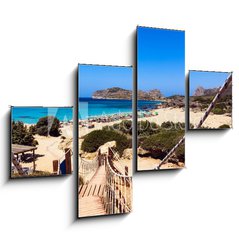 Obraz 4D tydln - 120 x 90 cm F_IB65475303 - Falasarna beach, Crete, Greece