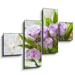 Obraz tydln 4D - 120 x 90 cm F_IB6570882 - a decorated flower bouquet