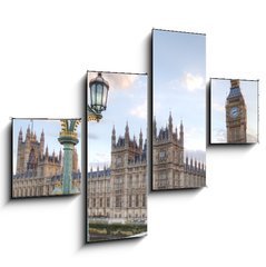 Obraz 4D tydln - 120 x 90 cm F_IB65729233 - Big Ben and House of Parliament at Night