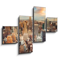 Obraz 4D tydln - 120 x 90 cm F_IB66358355 - Sunset view of New York City looking over midtown Manhattan