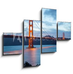 Obraz 4D tydln - 120 x 90 cm F_IB66547787 - Famous Golden Gate Bridge in San Francisco