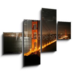 Obraz 4D tydln - 120 x 90 cm F_IB673675 - golden gate