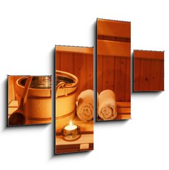 Obraz 4D tydln - 120 x 90 cm F_IB67860157 - Wellness und Spa in der Sauna