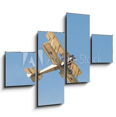 Obraz 4D tydln - 120 x 90 cm F_IB68354408 - vintage linen covered biplane circa WW1