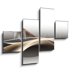 Obraz 4D tydln - 120 x 90 cm F_IB68844309 - fale abstrakcja