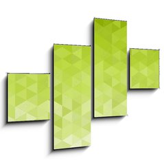 Obraz 4D tydln - 120 x 90 cm F_IB69323288 - Abstract green background