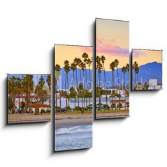Obraz 4D tydln - 120 x 90 cm F_IB69822660 - Santa Barbara from the pier