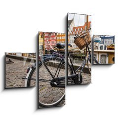 Obraz   Classic vintage retro city bicycle in Copenhagen, Denmark, 120 x 90 cm