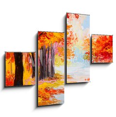 Obraz 4D tydln - 120 x 90 cm F_IB71850437 - Oil painting landscape