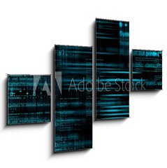 Obraz   Abstract computer code background, 120 x 90 cm