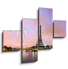Obraz 4D tydln - 120 x 90 cm F_IB73567490 - Paris cityscape with Eiffel tower