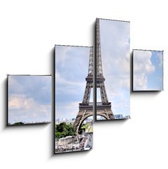 Obraz 4D tydln - 120 x 90 cm F_IB75750438 - Eiffel Tower, Paris