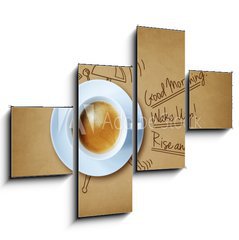 Obraz 4D tydln - 120 x 90 cm F_IB77075904 - Good morning coffee
