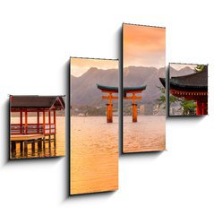 Obraz 4D tydln - 120 x 90 cm F_IB77248039 - Miyajima Torii gate, Japan.