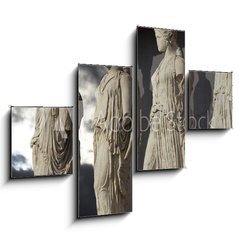 Obraz 4D tydln - 120 x 90 cm F_IB77826617 - Caryatids, erechtheum temple on Acropolis of Athens, Greece