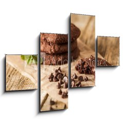 Obraz   Double chocolate chip cookies, 120 x 90 cm