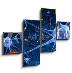 Obraz 4D tydln - 120 x 90 cm F_IB78707112 - nerve cells