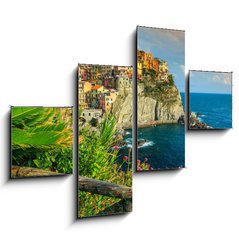 Obraz 4D tydln - 120 x 90 cm F_IB79379736 - Manarola village on the Cinque Terre coast of Italy,Europe