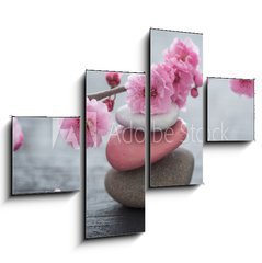 Obraz 4D tydln - 120 x 90 cm F_IB79754664 - fleurs zen