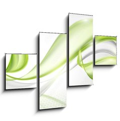 Obraz 4D tydln - 120 x 90 cm F_IB80011553 - Abstract wave spring background