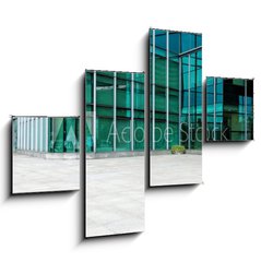 Obraz 4D tydln - 120 x 90 cm F_IB81387046 - Empty road near modern building exterior