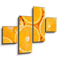 Obraz 4D tydln - 120 x 90 cm F_IB82047365 - Orange Slices Background
