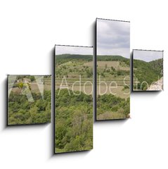 Obraz 4D tydln - 120 x 90 cm F_IB83256331 - View of well known vineyard Sobes in Znojmo region, Moravia, Cze - Pohled na znm vinice Sobes v Znojm, na Morav, v Cze