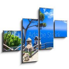 Obraz 4D tydln - 120 x 90 cm F_IB85260412 - beautiful  Ravello village,view with church. Amalfi coast, Italy
