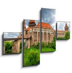 Obraz 4D tydln - 120 x 90 cm F_IB86720998 - Corvin castle in Romania - Hrad Corvin v Rumunsku