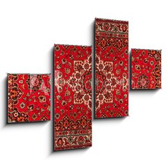 Obraz   Old Persian carpet with pattern. top view, 120 x 90 cm