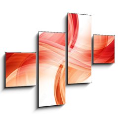 Obraz 4D tydln - 120 x 90 cm F_IB93057384 - Abstract Wave Element of Design Background