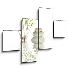 Obraz 4D tydln - 120 x 90 cm F_IB9400506 - Zen Spa Stones and Bamboo