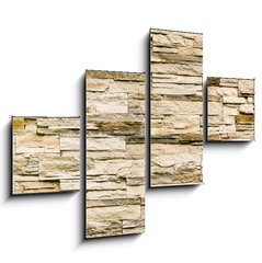 Obraz 4D tydln - 120 x 90 cm F_IB94014137 - sandstone masonwork