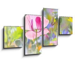 Obraz 4D tydln - 100 x 60 cm F_IS100106194 - summer meadow with red poppy