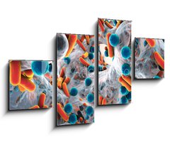 Obraz 4D tydln - 100 x 60 cm F_IS101448740 - Biofilm of antibiotic resistant bacteria, closeup view. Rod