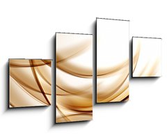 Obraz 4D tydln - 100 x 60 cm F_IS102053690 - Gold Lines Abstract Background
