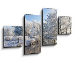 Obraz 4D tydln - 100 x 60 cm F_IS10232237 - frost and a blue sky