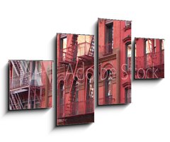 Obraz 4D tydln - 100 x 60 cm F_IS103342306 - New York City / Fire escape
